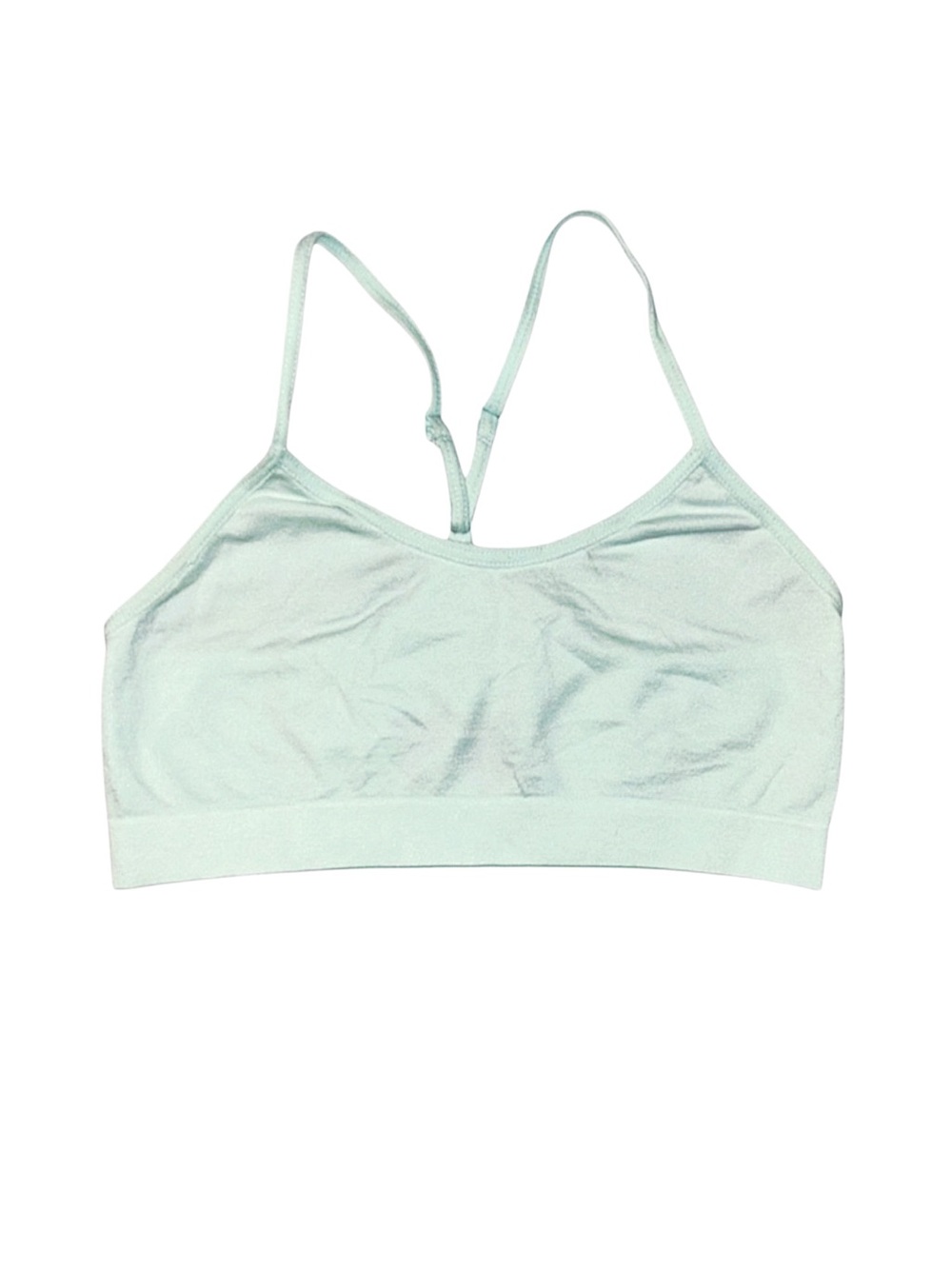 MAIDENFORM Girl's Teal Sports Bra Adjustable Straps Size 32A